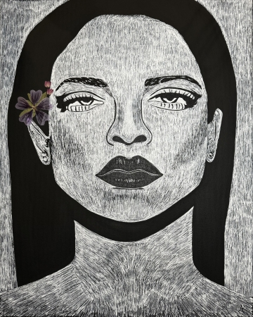 RiRi in Bloom by artist Allison Bailleres